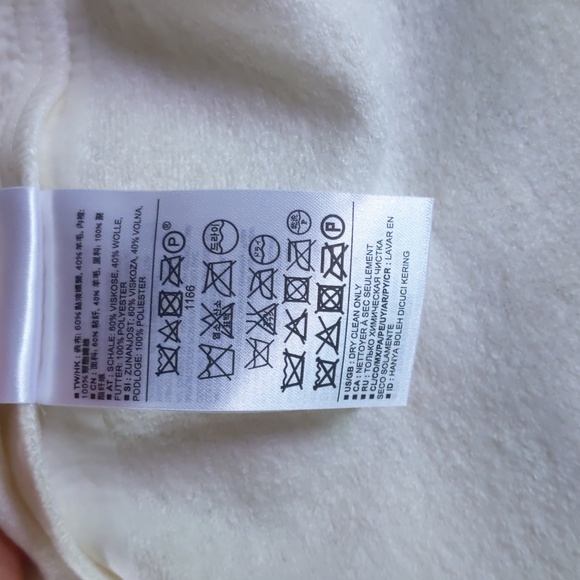 Banana Republic wool-blend fuzzy winter white pencil skirt size 6 - Picture 8 of 10